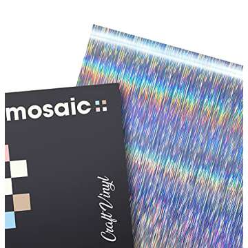 VViViD Mosaic+ Silver Holographic Vinyl - Durable Crafting Solution