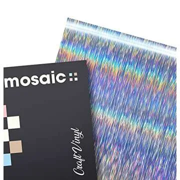 VViViD Mosaic+ Silver Holographic Vinyl - Durable Crafting Solution