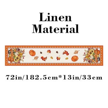 Three Glass Mason Jar Fall Table Runner 72 Inch