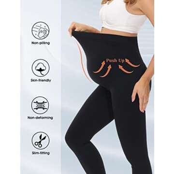 3AXE Women's Maternity Leggings for Comfort and Style