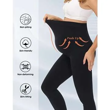 3AXE Women's Maternity Leggings for Comfort and Style