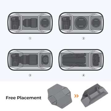 K&F Concept 2 in 1 Sling Bag Everyday Shoulder Bag & Multifunction Photography Crossbody Camera DSLR Backpack Portable Bag