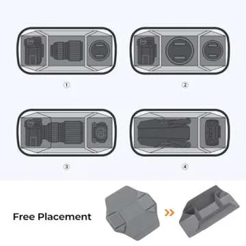 K&F Concept 2 in 1 Sling Bag Everyday Shoulder Bag & Multifunction Photography Crossbody Camera DSLR Backpack Portable Bag