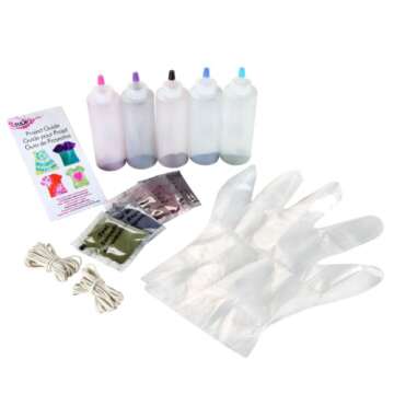 Tulip One-Step Tie-Dye Kit Carousel Colors Tie Dye, 59 Piece Set