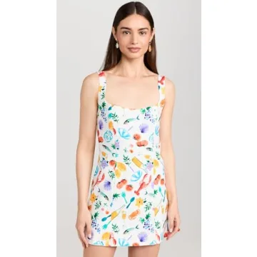 Show Me Your Mumu Steph Mini Dress Italian Picnic Linen