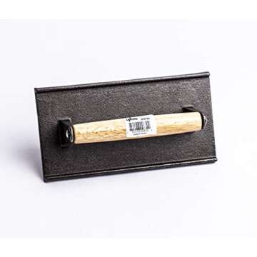 Update International 8" BBQ Grill Steak Weights - Ultimate Cast Iron Press for Cooking