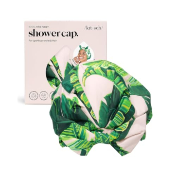 Kitsch Luxury Shower Cap - Chic Reusable Hair Protection, Waterproof, Non-slip Design