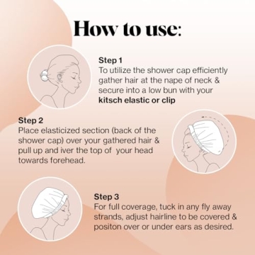 Kitsch Luxury Shower Cap for Stylish Hair Protection