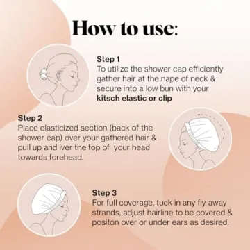 Kitsch Luxury Shower Cap for Stylish Hair Protection