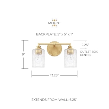 Capital Lighting Milan Vanity Light - Elegant Bath Lighting