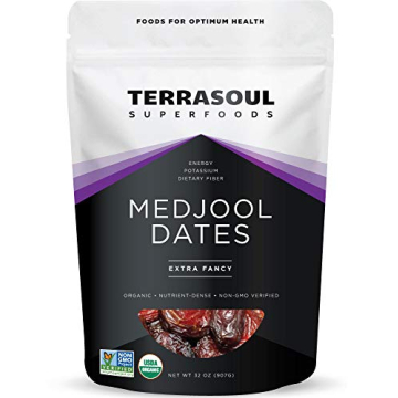 Terrasoul Superfoods Organic Medjool Dates, 2 Lbs - Soft Chewy Texture | Sweet Caramel Flavor | Farm...
