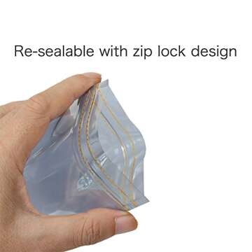 HRX 100pcs Premium Anti-Static Resealable Bags