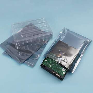 HRX 100pcs Premium Anti-Static Resealable Bags