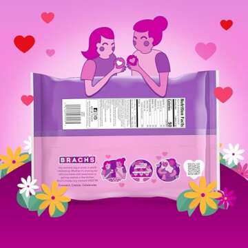 Brach’s Strawberry Cupcake Glitter Lollipops - 30 Count for Valentine's Day