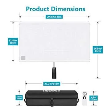 Neewer Rollable LED Light Panel Mat for Outdoor Photography