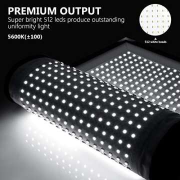 Neewer Rollable LED Light Panel Mat for Outdoor Photography