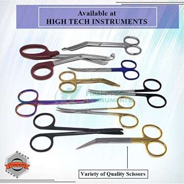 Premium Iris Supercut Micro Dissecting Scissors 4.5" Curved