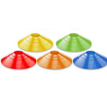 Sport Soccer Disc Cones Sets 50-Pack Agility Disc Cones Perfect for Soccer, Football, Basketball,Footwork,Kids, Field Marker 2 inch
