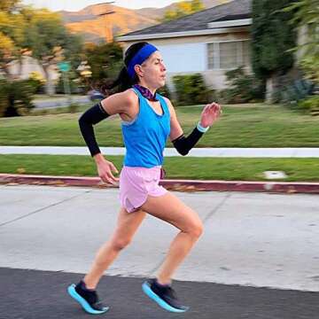 BeVisible Sports Arm Compression Sleeves For Men & Women With UV Sun Protection Cover - 1 Pair