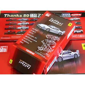 Kyosho Ferrari Minicar Kit 1/64 Assembly 512 BBLM White
