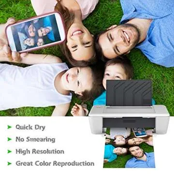 Koala Premium Photo Paper 8.5 x 11 In Luster Photo Printer Paper for Inkjet Printer Water-Resistant Soft Gloss 66lb 50 Sheets