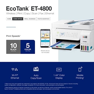 Epson EcoTank ET-4800 All-in-One Printer - Wireless