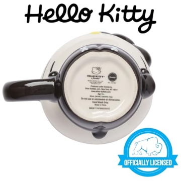 Silver Buffalo Sanrio Hello Kitty Halloween Skeleton Costume Ceramic 3D Sculpted Mug, 20 Ounces