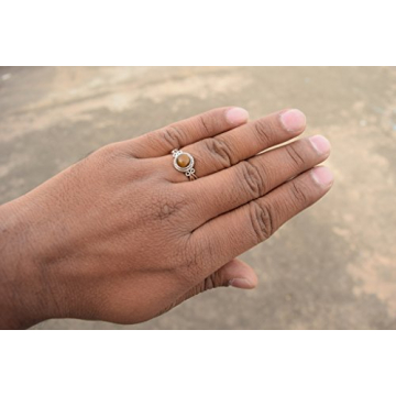 Elegant Tiger Eye Stone Ring - Handmade 925 Silver Jewelry