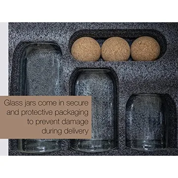 Elegant Glass Storage Jars with Cork Lids for Kitchen Organization