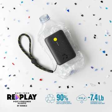 Nimble Champ USB-C Portable Charger, 20K mAh Power Bank