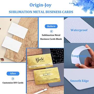 Sublimation Metal Business Cards - Custom Print 100 Pack