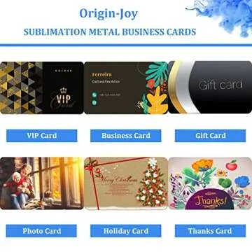 Sublimation Metal Business Cards - Custom Print 100 Pack