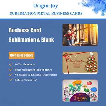 Sublimation Metal Business Cards - Custom Print 100 Pack