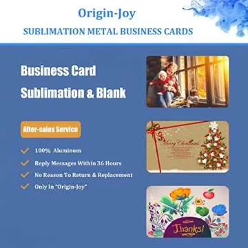 Sublimation Metal Business Cards - Custom Print 100 Pack