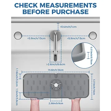 Kitchen Sink Splash Guard - Anti-drip Silicone Mat