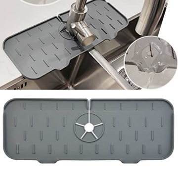 Kitchen Sink Splash Guard - Anti-drip Silicone Mat
