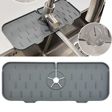 Kitchen Sink Splash Guard - Anti-drip Silicone Mat