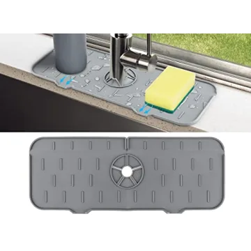 Kitchen Sink Splash Guard - Anti-drip Silicone Mat