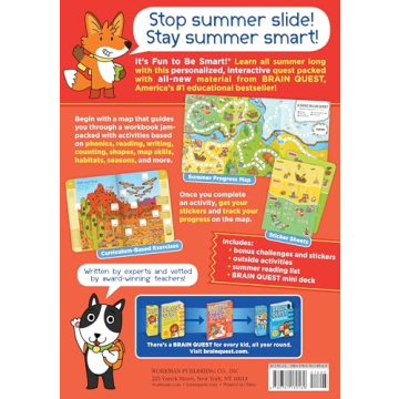 Summer Brain Quest K-1 Engaging Learning Workbook