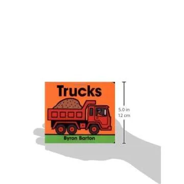 Trucks Board Book for Toddlers with Vibrant Illustrations