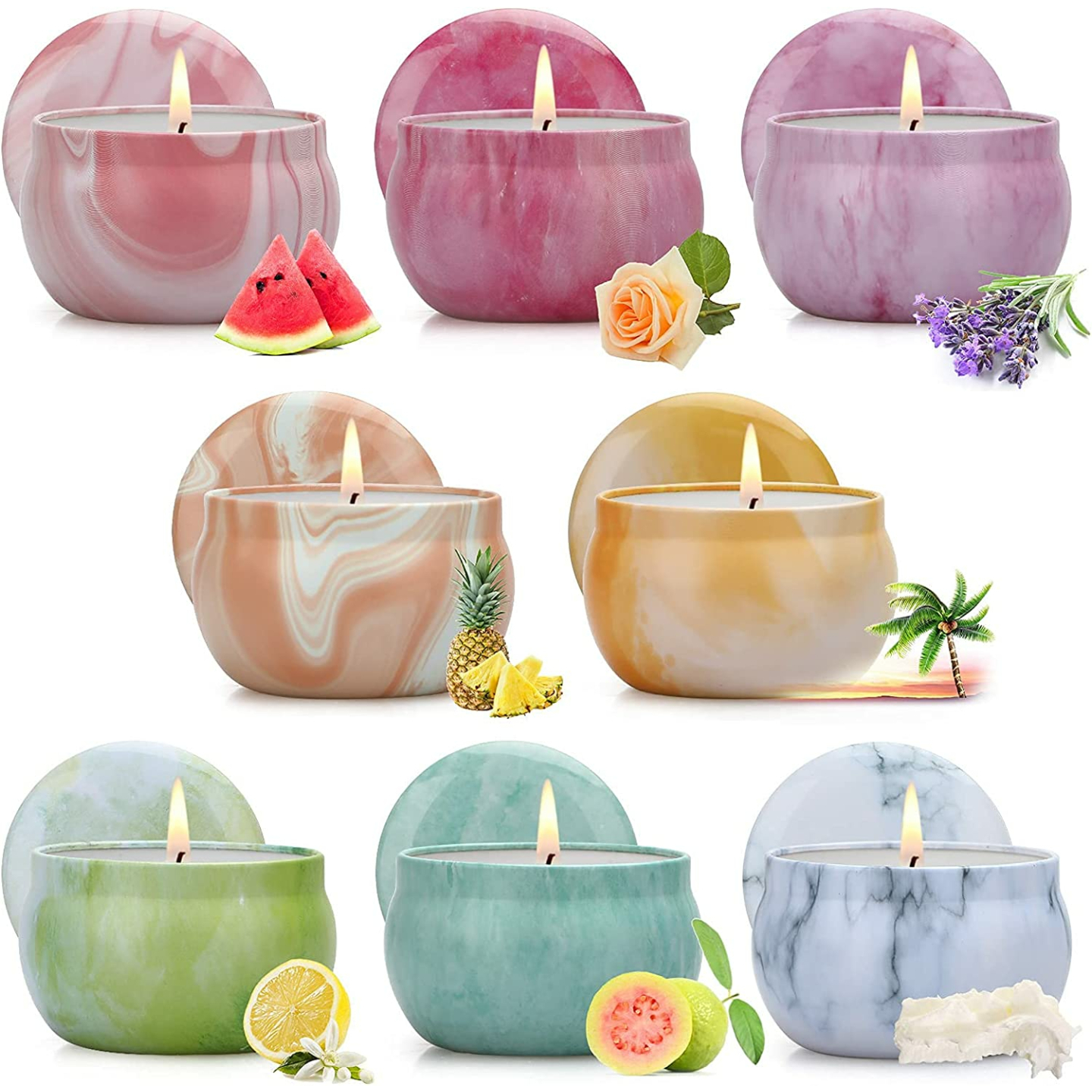 8 Pack Scented Candles Gifts Set for Relaxation