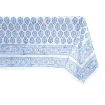 ATOSII Amalfi 100% Cotton Boho Square Fall Tablecloth, Handblock Print Table Cloth for Kitchen I Din...