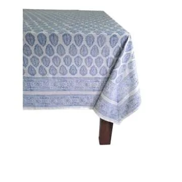 ATOSII Amalfi 100% Cotton Boho Square Fall Tablecloth, Handblock Print Table Cloth for Kitchen I Dining Table Linen Fall Décor I Parties Wedding Outdoor Christmas Thanksgiving I Fall 60 X 60 Inches