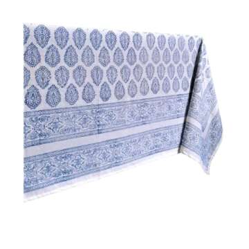 ATOSII Amalfi 100% Cotton Boho Square Fall Tablecloth, Handblock Print Table Cloth for Kitchen I Dining Table Linen Fall Décor I Parties Wedding Outdoor Christmas Thanksgiving I Fall 60 X 60 Inches