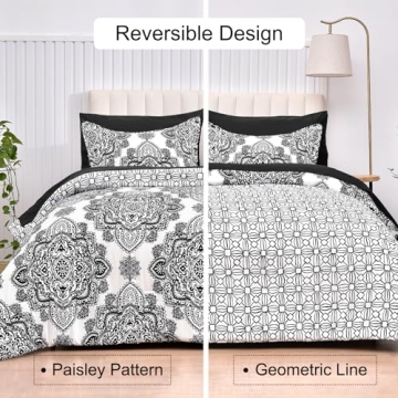 PHF 7 Piece Queen Comforter Set - Soft & Reversible Bedding