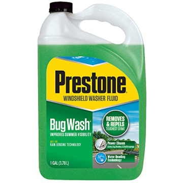Prestone Bug Wash Windshield Washer Fluid 1 Gallon for Clear Visibility