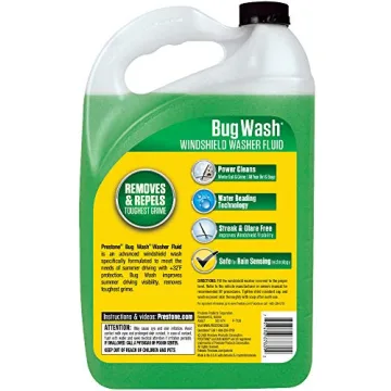 Prestone Bug Wash Windshield Washer Fluid 1 Gallon for Clear Visibility