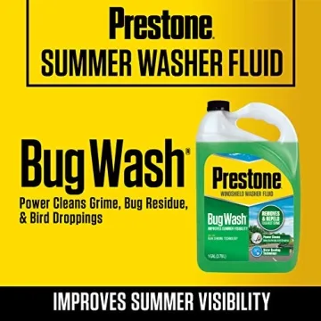 Prestone Bug Wash Windshield Washer Fluid 1 Gallon for Clear Visibility