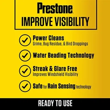 Prestone Bug Wash Windshield Washer Fluid 1 Gallon for Clear Visibility