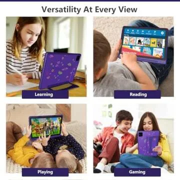 NOBKLEN Kids Tablet 10 Inch with Android 13, 8GB+128GB Storage, 8-core Processor, 1920 * 1200 IPS Display, 8000mAH Fast-Charging Battery, GPS, 5+13M Dual Camera, Parental Controls and Kid-Proof Case